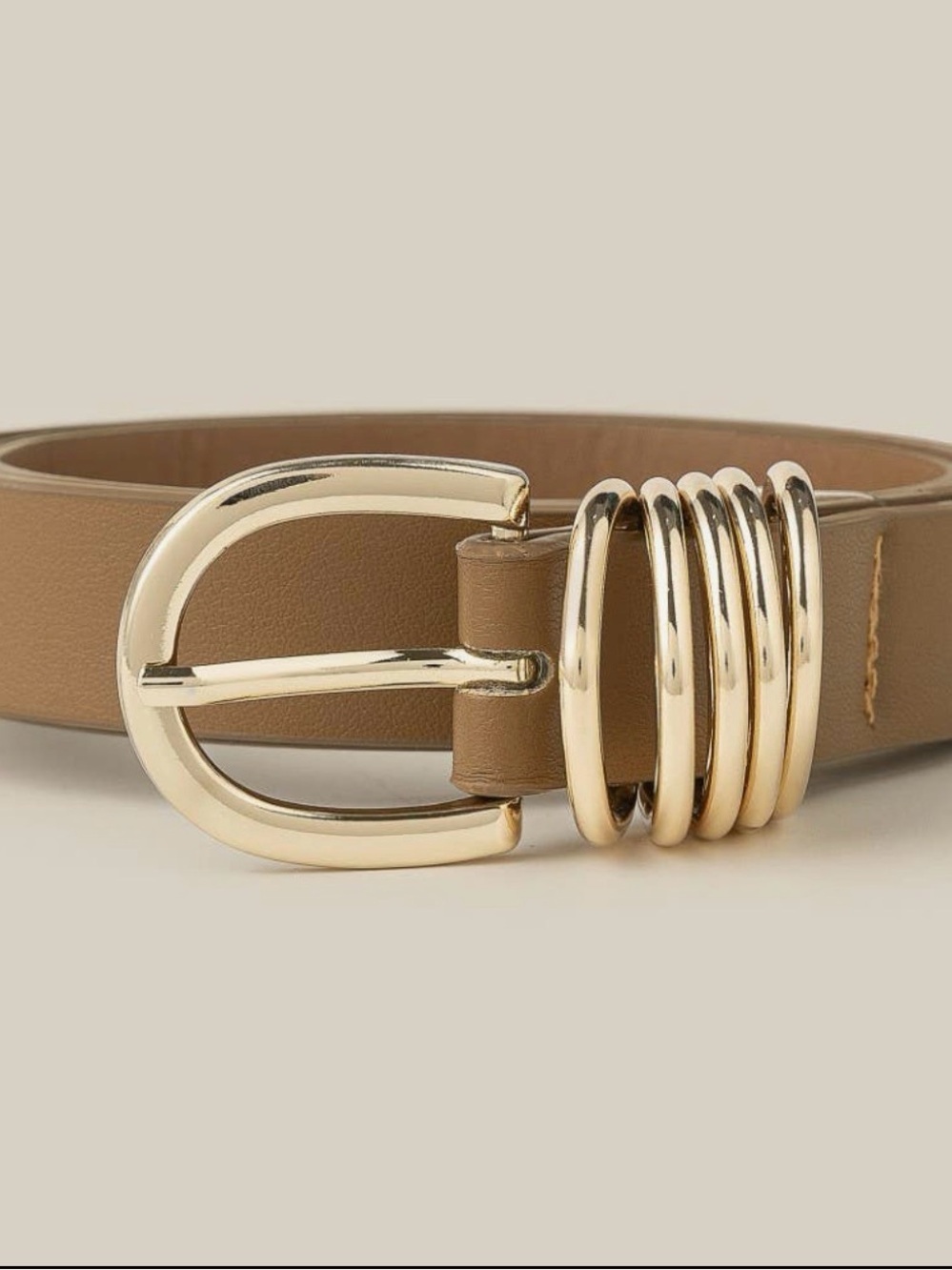 Brown Multi Ring Belt